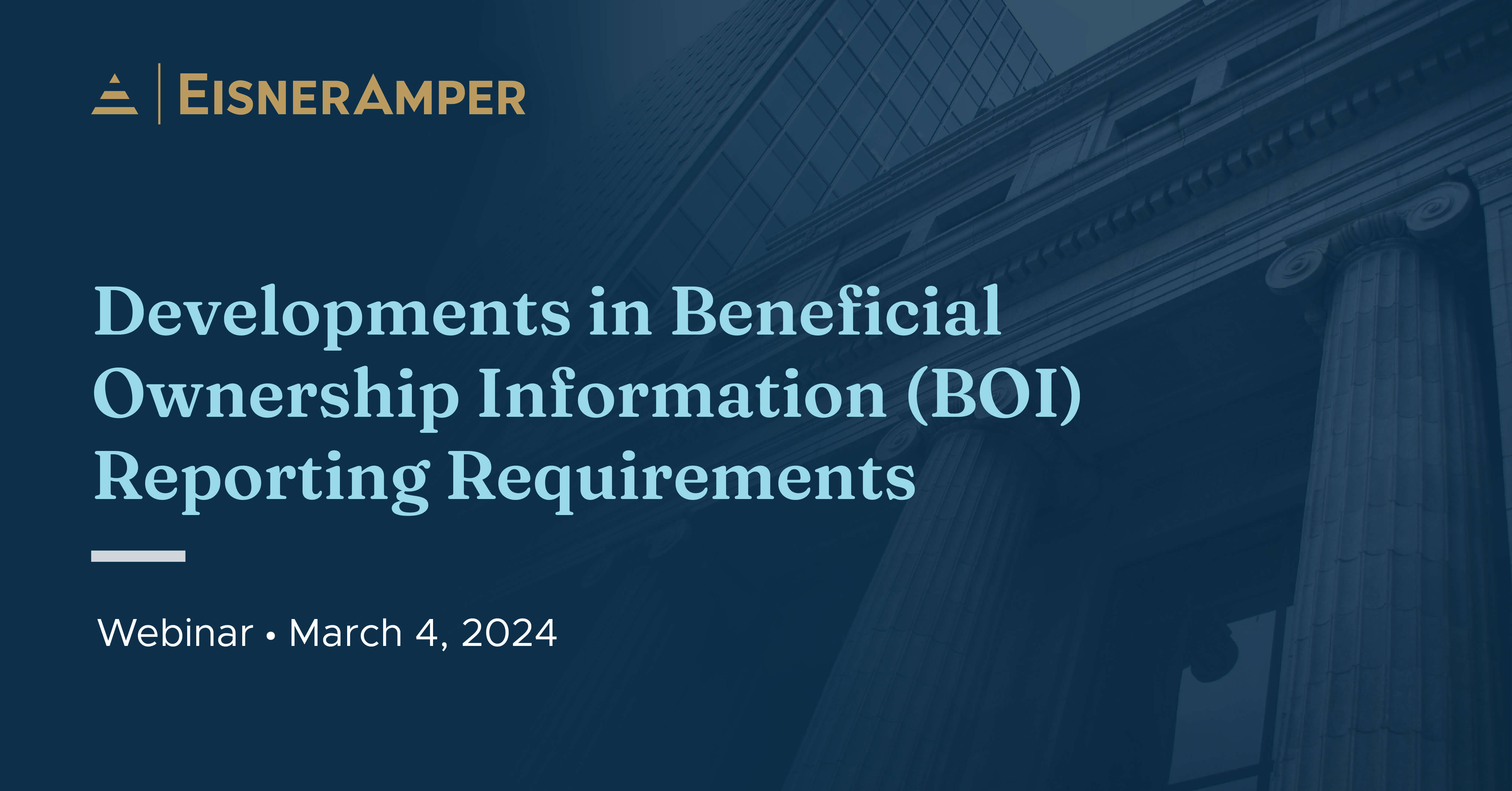 Developments in Beneficial Ownership Information (BOI) Reporting